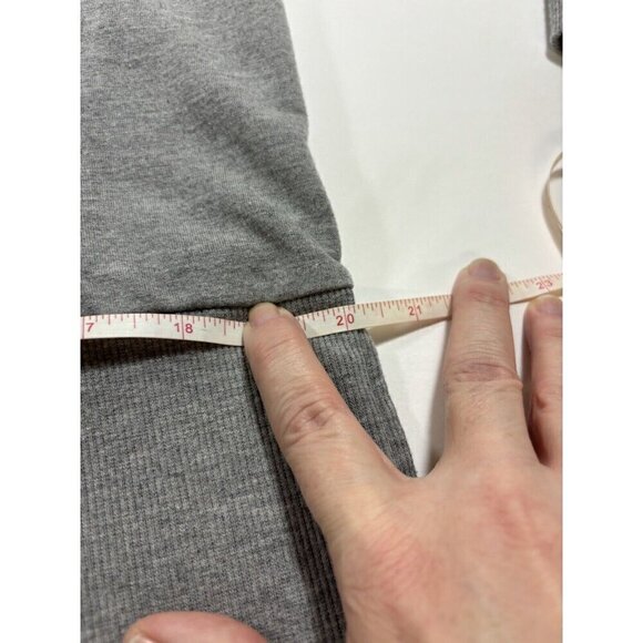 Sincerely Jules Tunic Sweatshirt Grey Large Long Sleeve Snaps Large Collar - Picture 5 of 9